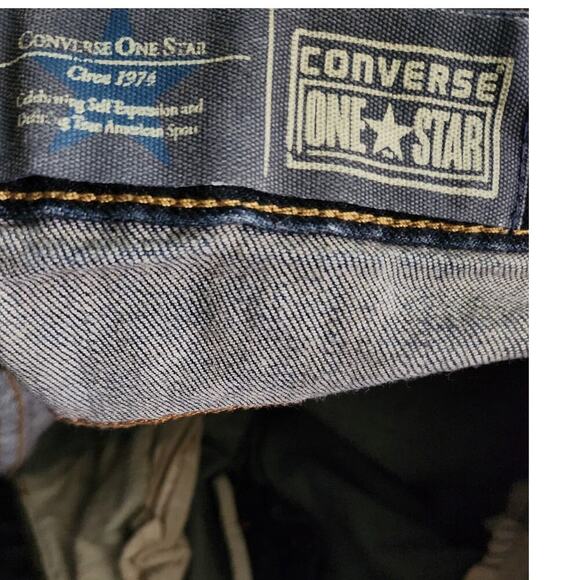 Converse One Star Skirt Women's Sz 14 back slit denim mini dark wash - Picture 6 of 6